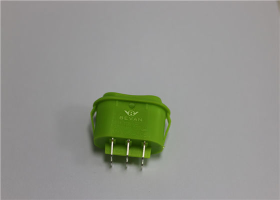 ओवल आकार का निविड़ अंधकार मिनी रॉकर स्विच, ग्रीन रॉकर स्विच 10 ए 250v